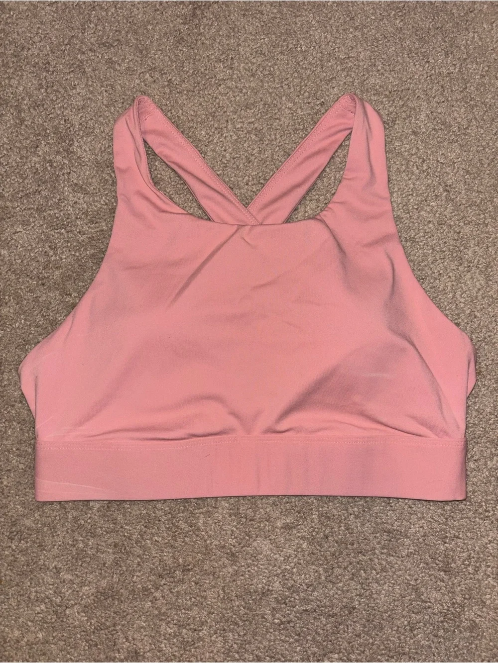 Fabletics Women’s Pink High-Neck Sports Bra